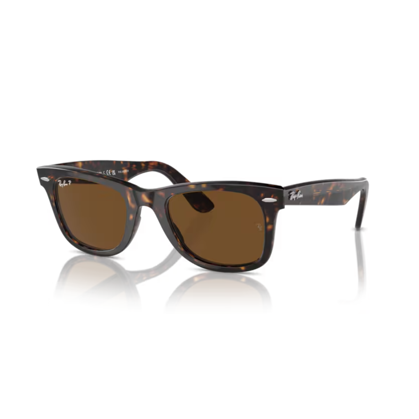 Ray-Ban RB2140 TortoiseBrown902/57 Original Wayfarer unisex sunglasses with classic full-rim square frame