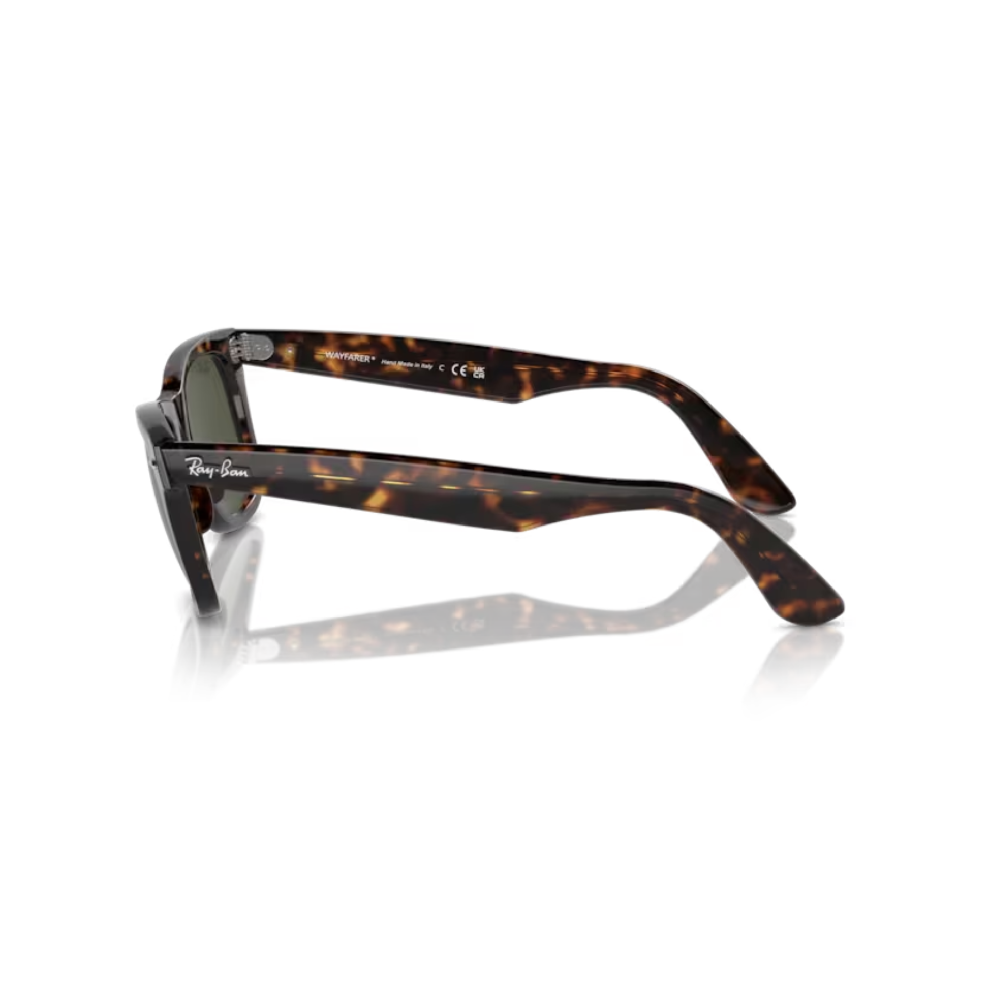 Ray-Ban RB2140 TortoiseGreen902 Original Wayfarer unisex sunglasses with classic full-rim square frame