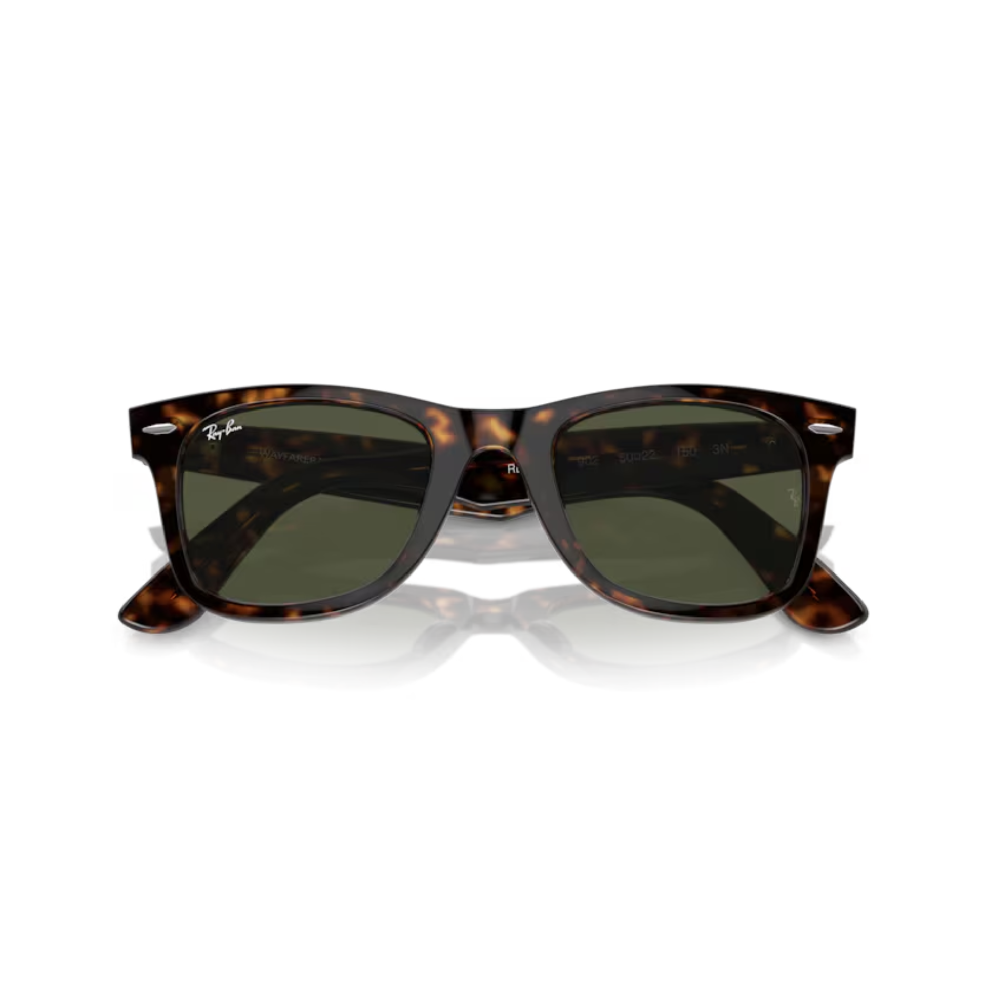 Ray-Ban RB2140 TortoiseGreen902 Original Wayfarer unisex sunglasses with classic full-rim square frame