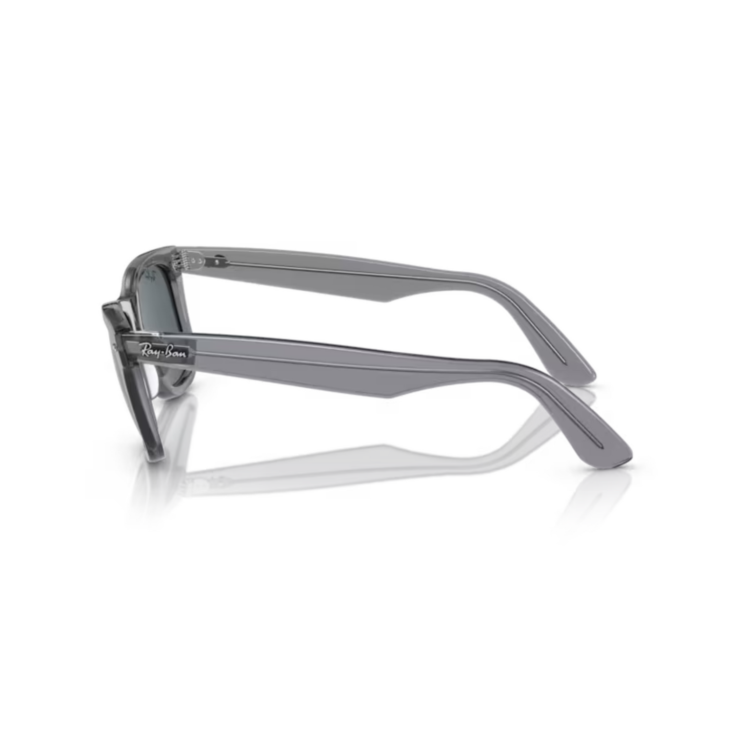 Ray-Ban RB2140 TransparentGrey/6773R5 Original Wayfarer unisex sunglasses with classic full-rim square frame