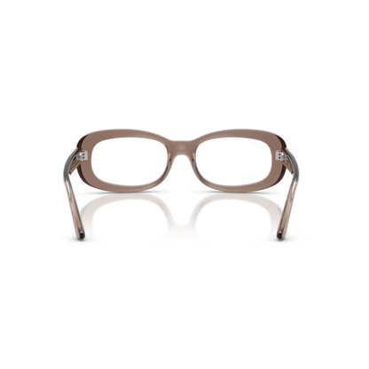 Ray-Ban RB2221V 8457 women's propionate oval optical frame hinge detail