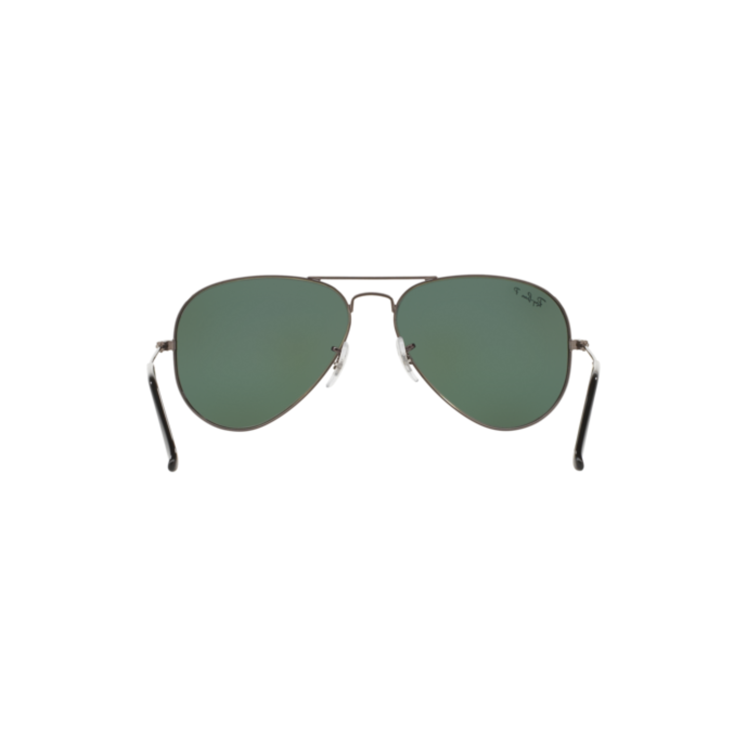 Ray-Ban RB3025I unisex metal aviator sunglasses hinge close-up, pilot shape
