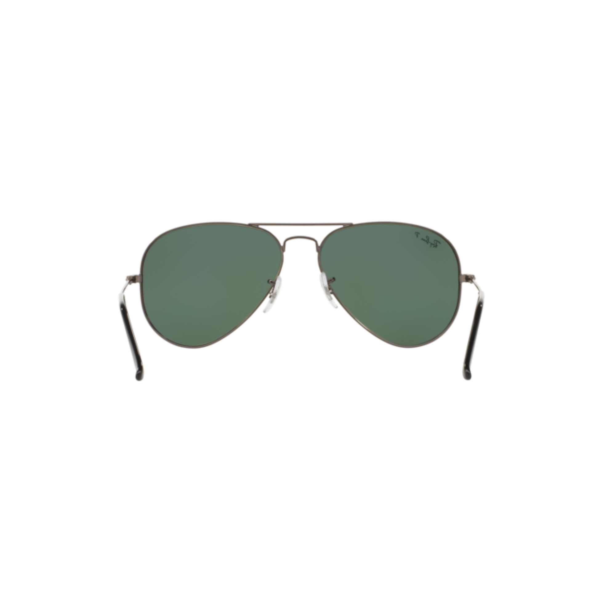 Ray-Ban RB3025I unisex metal aviator sunglasses hinge close-up, pilot shape