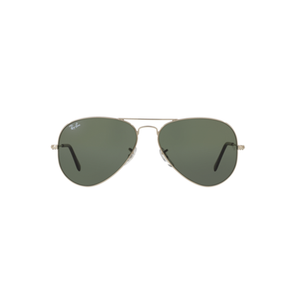 Ray-Ban RB3025I unisex metal aviator sunglasses three-quarter view