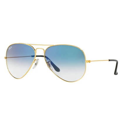 Ray-Ban RB3025I unisex metal pilot aviator sunglasses three-quarter view