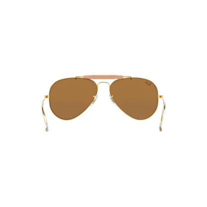 Ray-Ban RB3129I unisex metal aviator sunglasses hinge frame construction detail