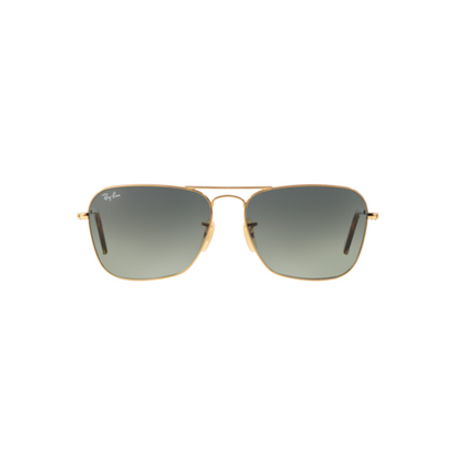 Ray-Ban RB3136I Caravan unisex metal sunglasses with iconic geometric square frame and premium designer styling.