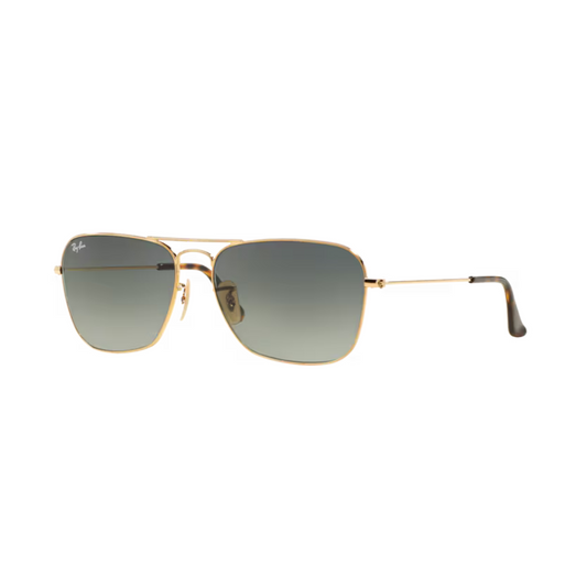Ray-Ban RB3136I Caravan unisex metal sunglasses with iconic geometric square frame and premium designer styling.