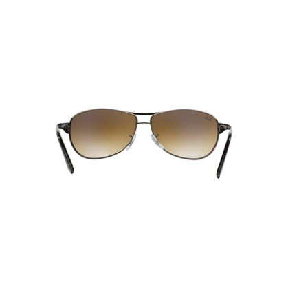 Ray-Ban RB3342I unisex rectangle metal sunglasses with lightweight full-rim design and UV-protective lenses.