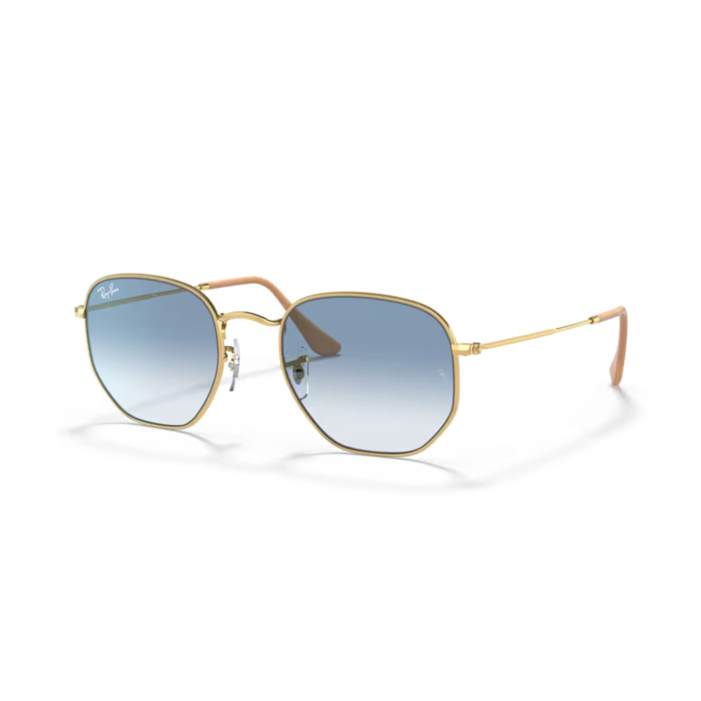 Ray-Ban RB3548 Hexagonal Metal Sunglasses Angle View