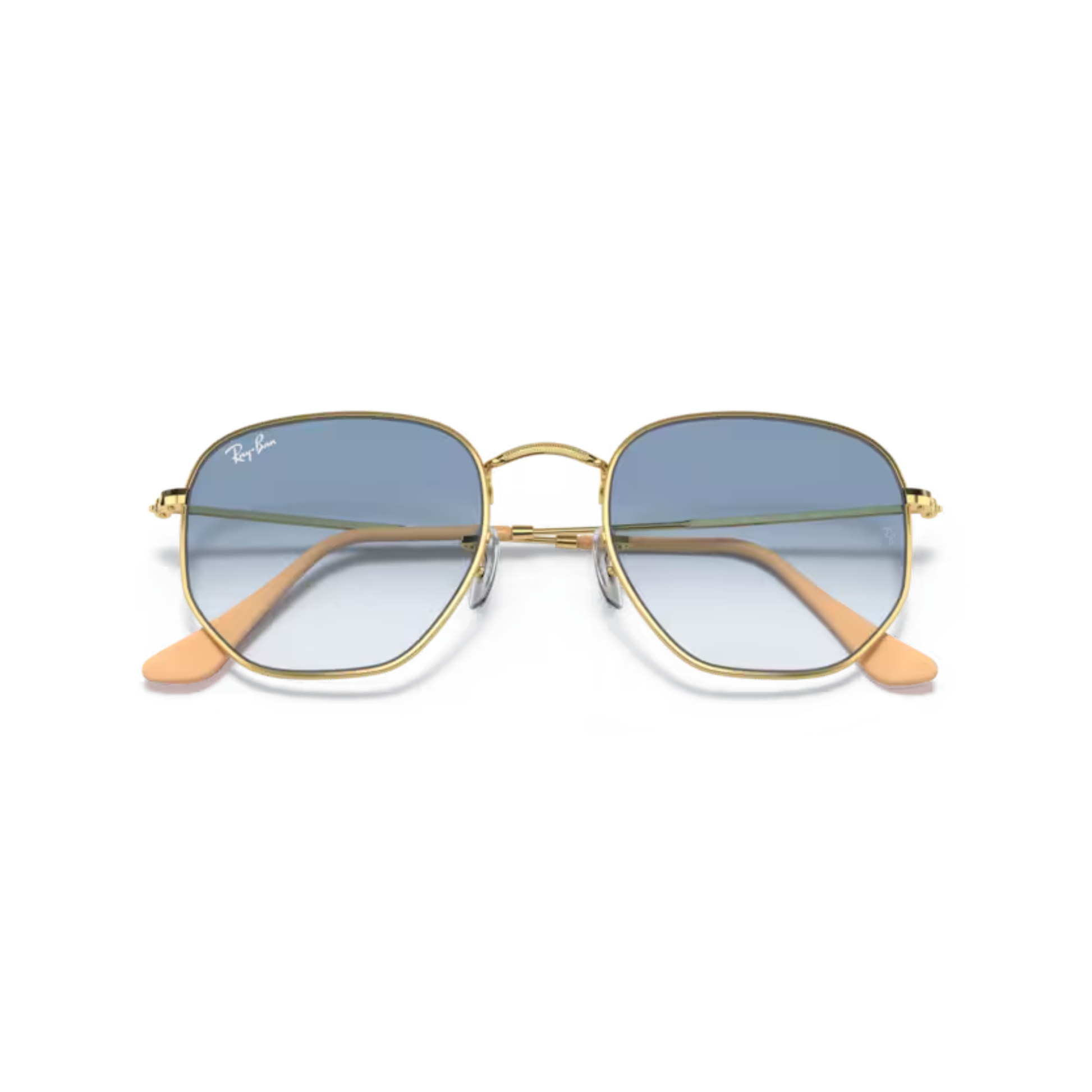 Ray-Ban RB3548 Hexagonal Metal Sunglasses Front View