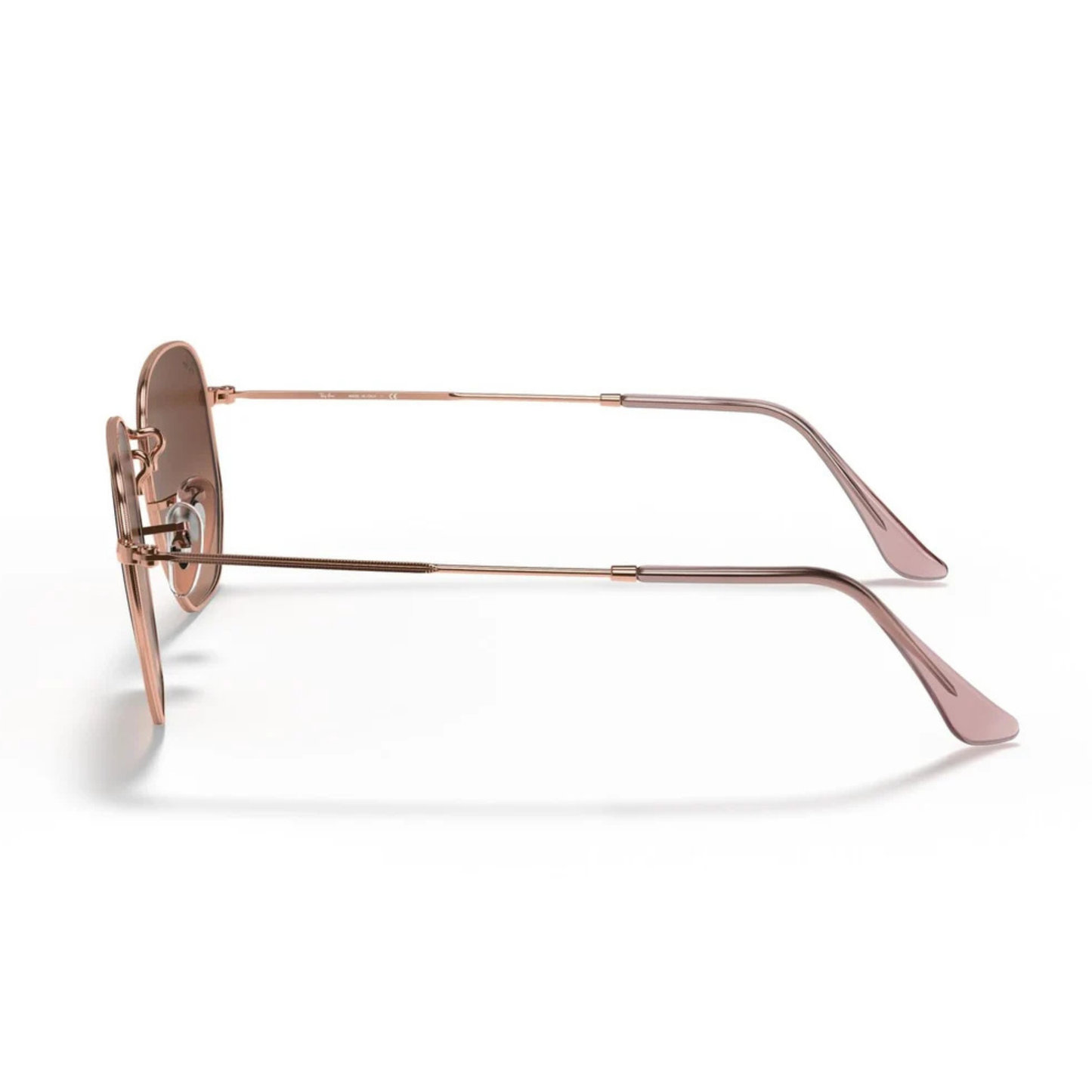 Ray-Ban RB3548 hexagonal unisex metal sunglasses with full-rim design and UV-protective lenses.
