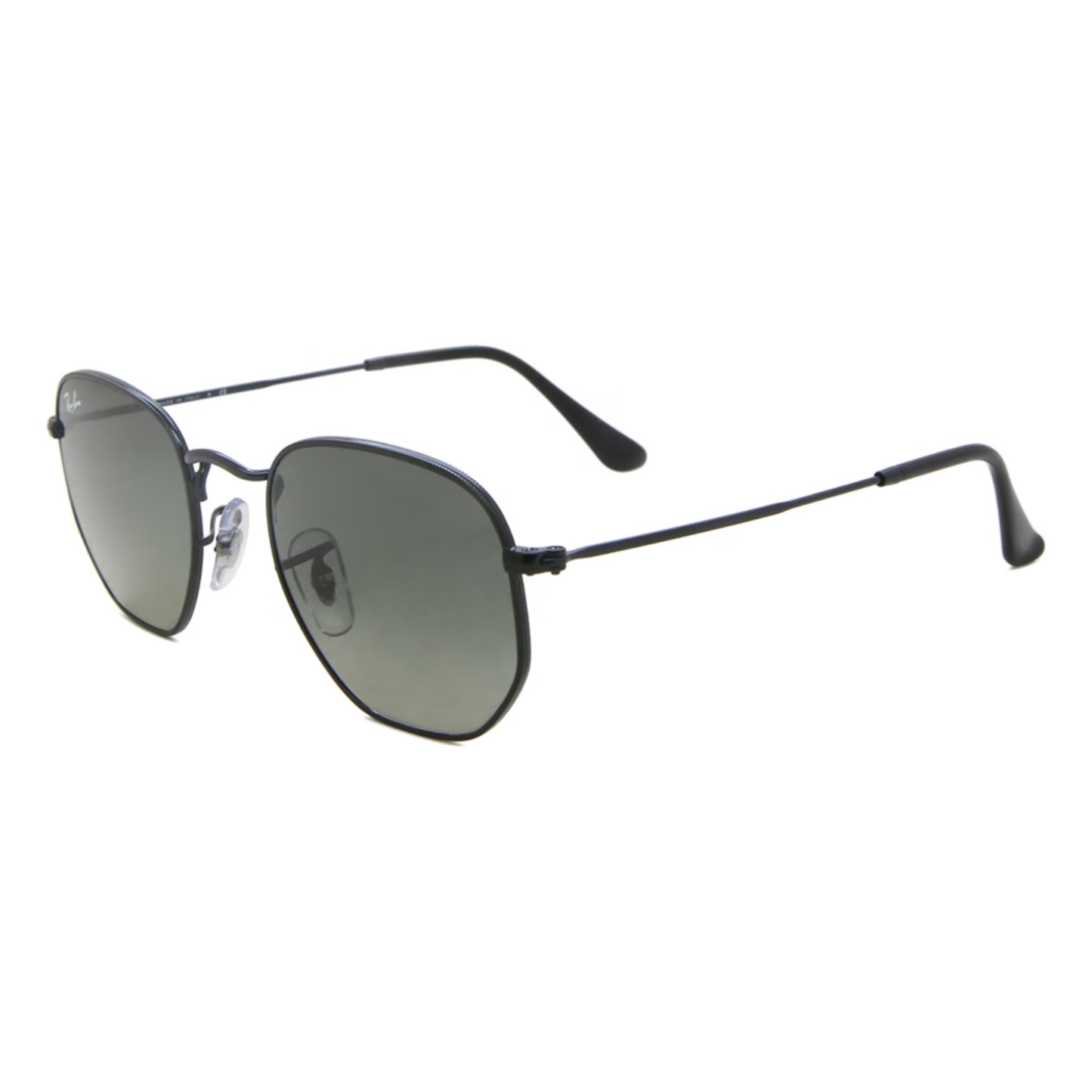 Ray-Ban RB3548 hexagonal unisex metal sunglasses with full-rim design and UV-protective lenses.