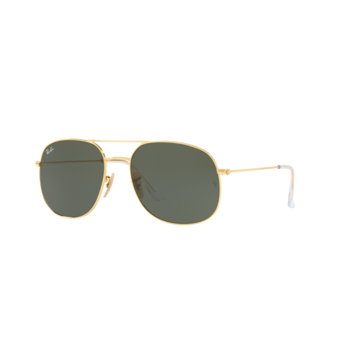 Ray-Ban RB3599I 001/31 unisex metal square sunglasses three quarter view