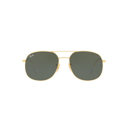 Ray-Ban RB3599I 001/31 unisex metal square sunglasses front view