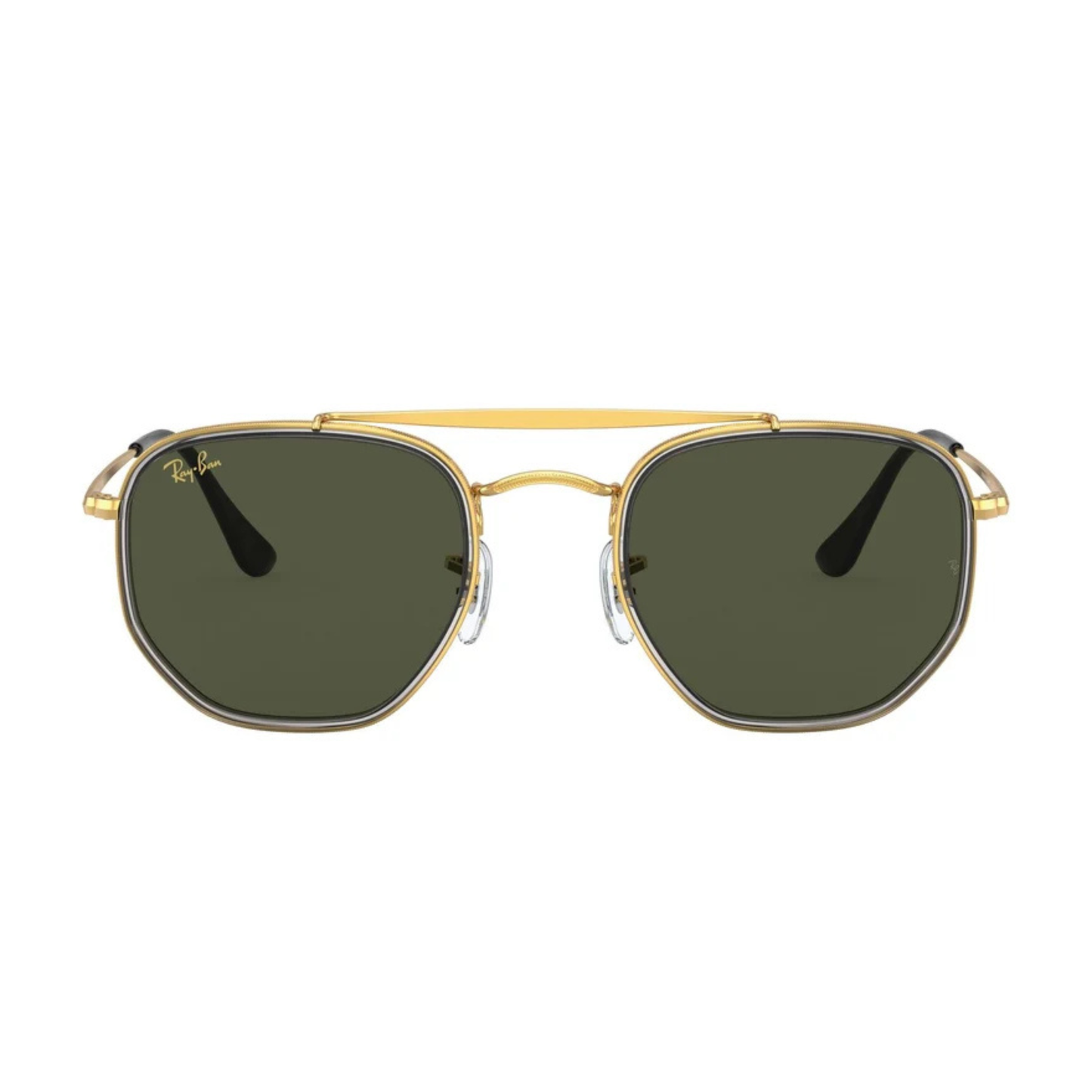 Ray-Ban RB3648M unisex hexagon metal sunglasses with full-rim construction and iconic designer styling.