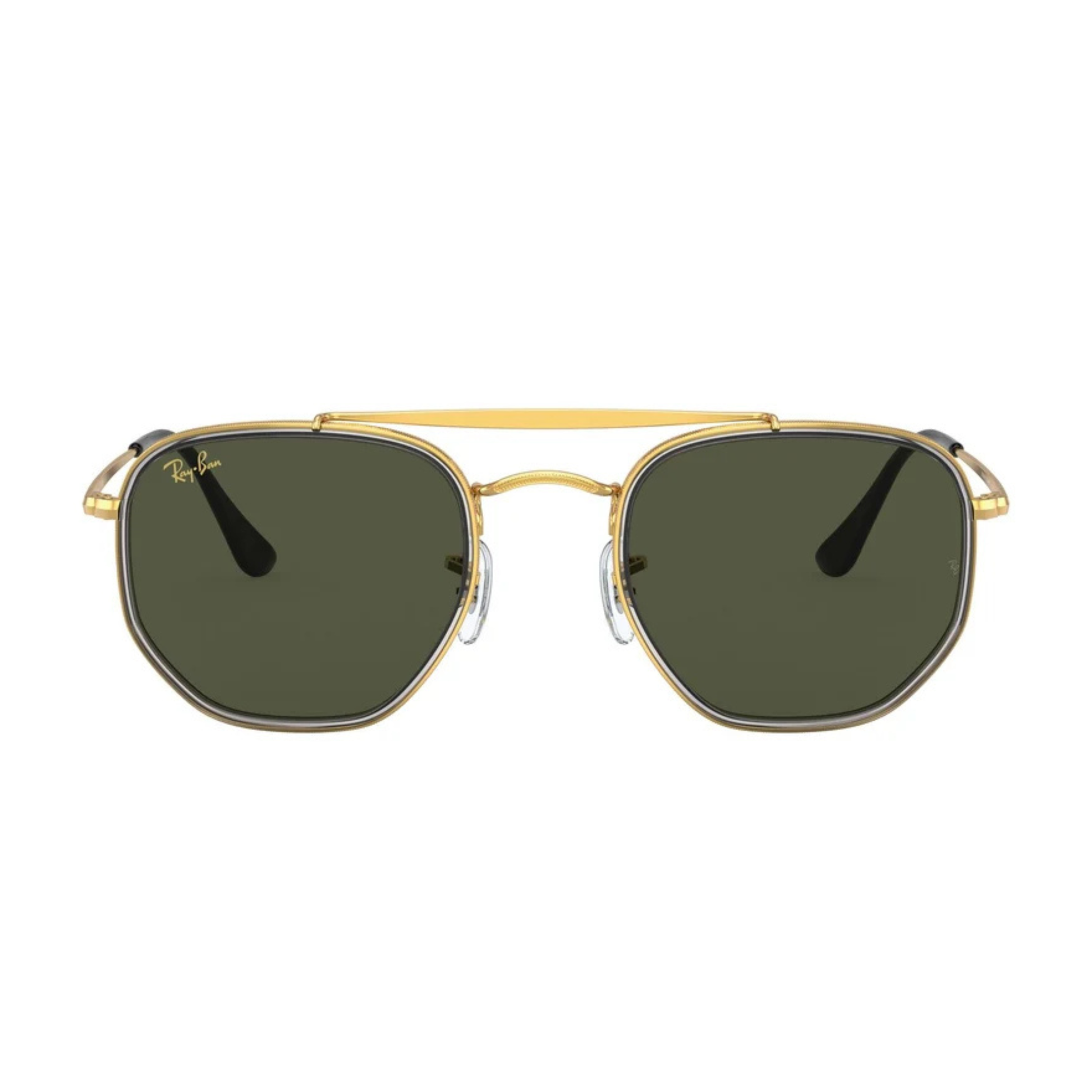 Ray-Ban RB3648M unisex hexagon metal sunglasses with full-rim construction and iconic designer styling.