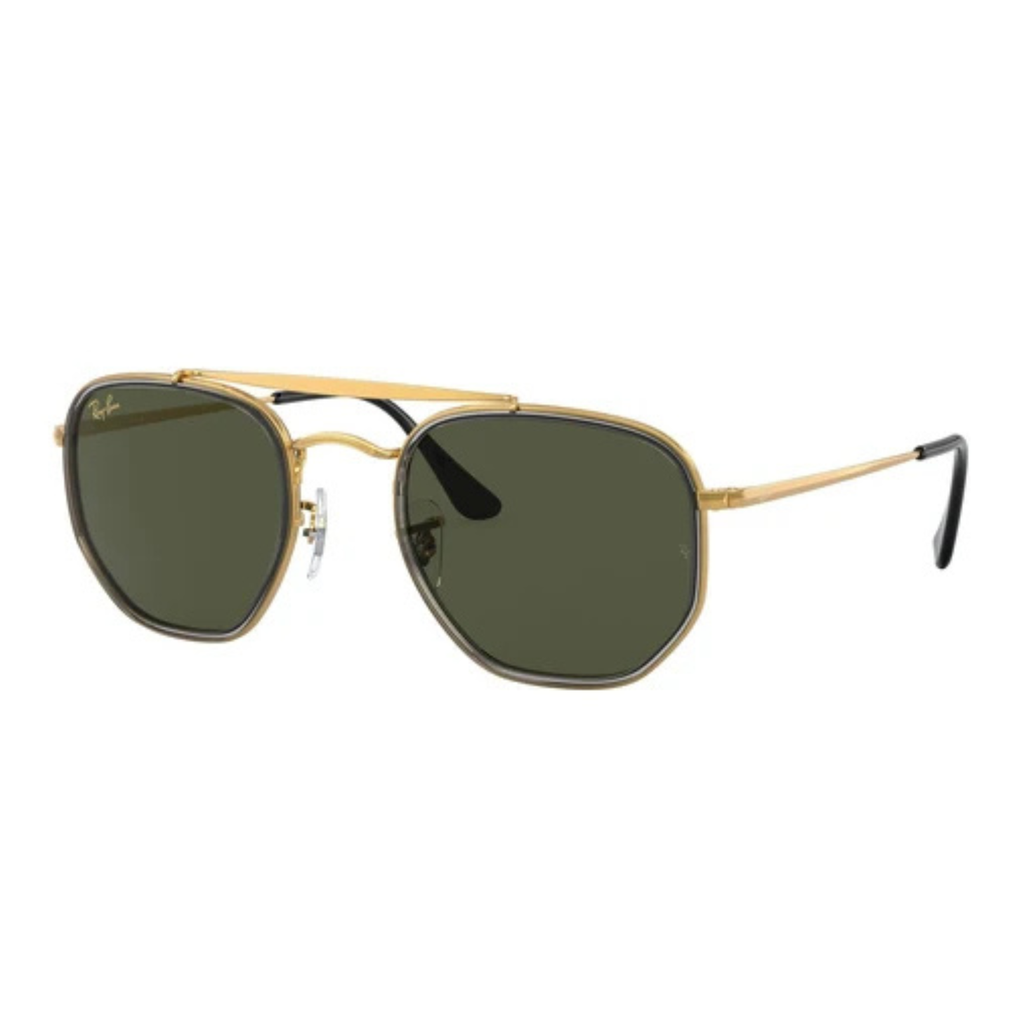 Ray-Ban RB3648M unisex hexagon metal sunglasses with full-rim construction and iconic designer styling.
