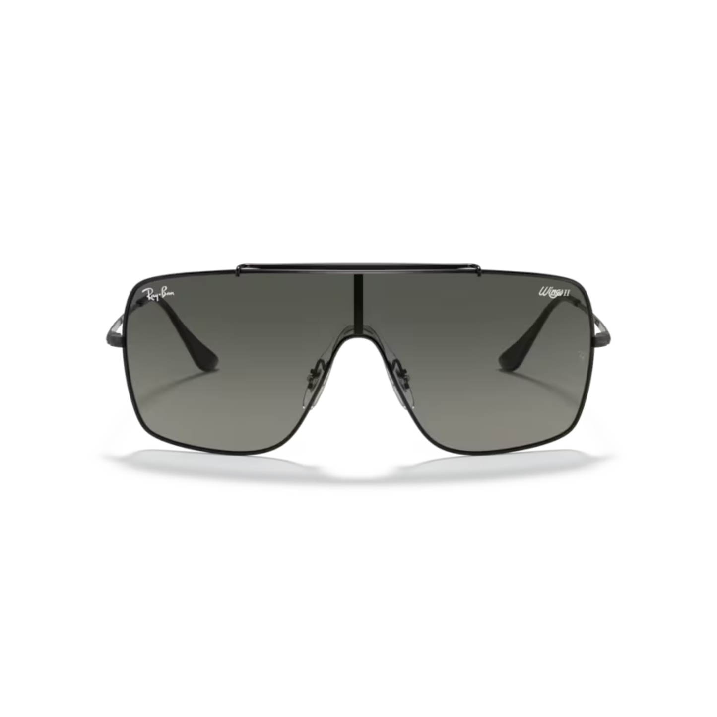 Ray-Ban RB3697 Wings II unisex square metal sunglasses front view