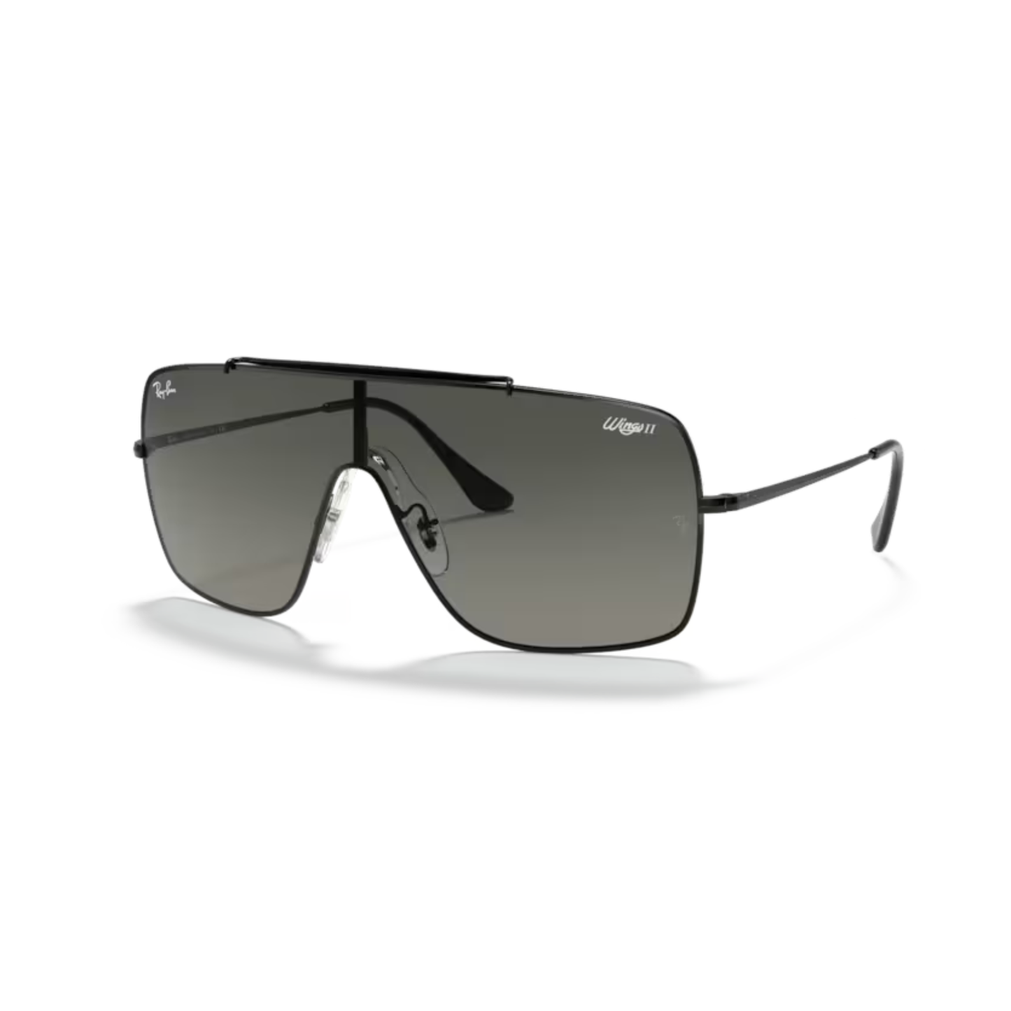 Ray-Ban RB3697 Wings II unisex square metal sunglasses front view