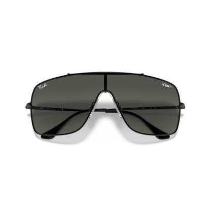 Ray-Ban RB3697 Wings II unisex square metal sunglasses hinge and frame detail