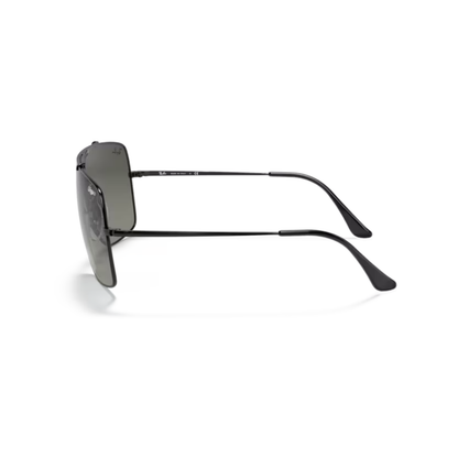 Ray-Ban RB3697 Wings II unisex square metal sunglasses side profile