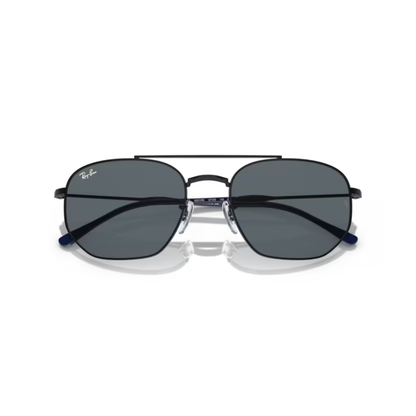 Ray-Ban RB3707 unisex irregular metal sunglasses with a full-rim designer frame and premium UV-protective lenses.