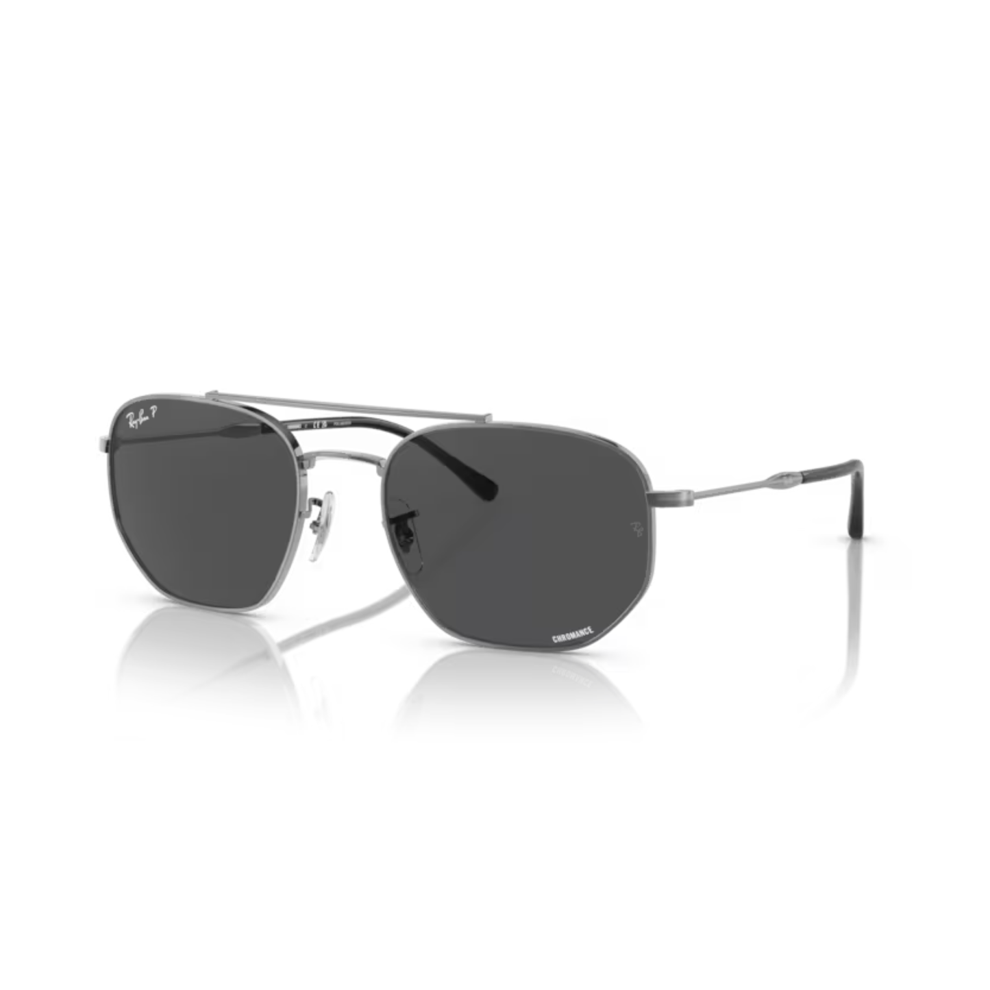 Ray-Ban RB3707 unisex irregular metal sunglasses with a full-rim designer frame and premium UV-protective lenses.