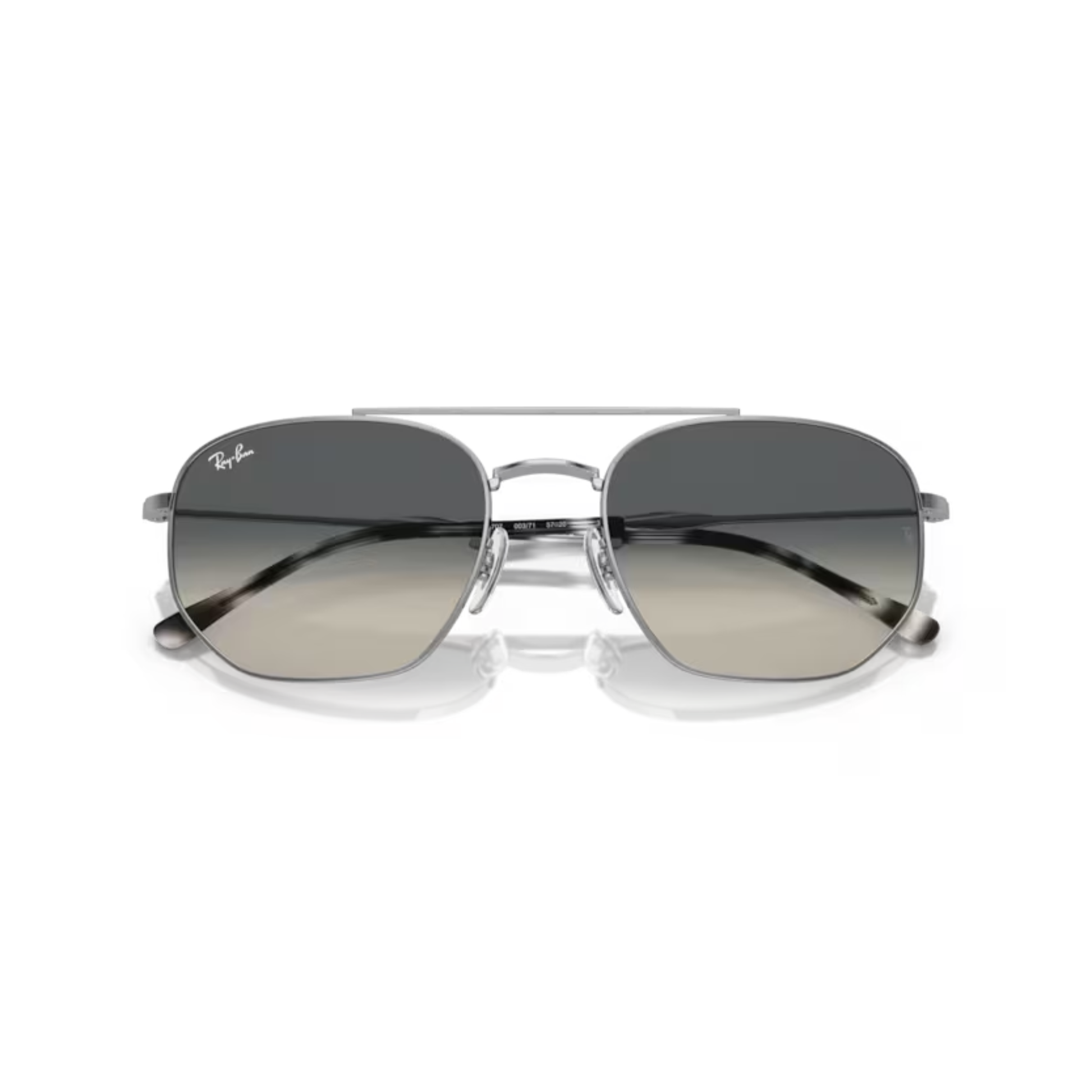 Ray-Ban RB3707 unisex irregular metal sunglasses with a full-rim designer frame and premium UV-protective lenses.
