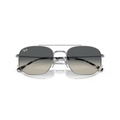 Ray-Ban RB3707 unisex irregular metal sunglasses with a full-rim designer frame and premium UV-protective lenses.