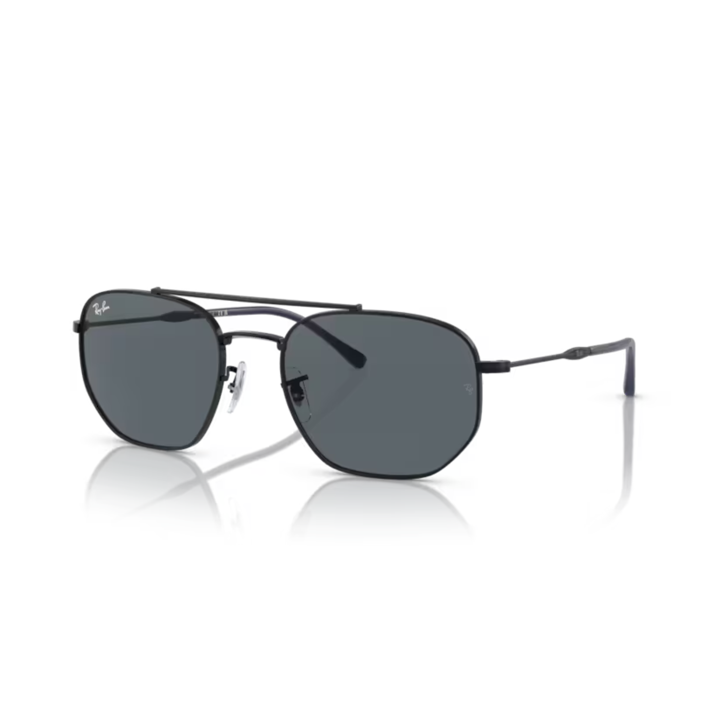 Ray-Ban RB3707 unisex irregular metal sunglasses with a full-rim designer frame and premium UV-protective lenses.
