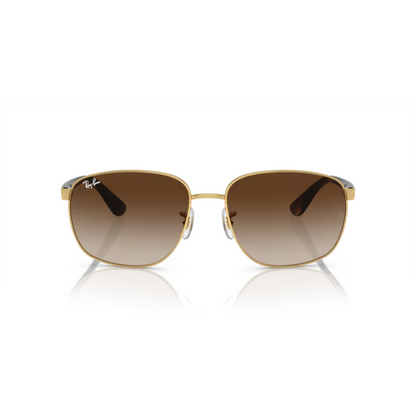 Ray-Ban RB3725I unisex rectangle metal full-rim sunglasses with premium craftsmanship and UV-protective lenses.