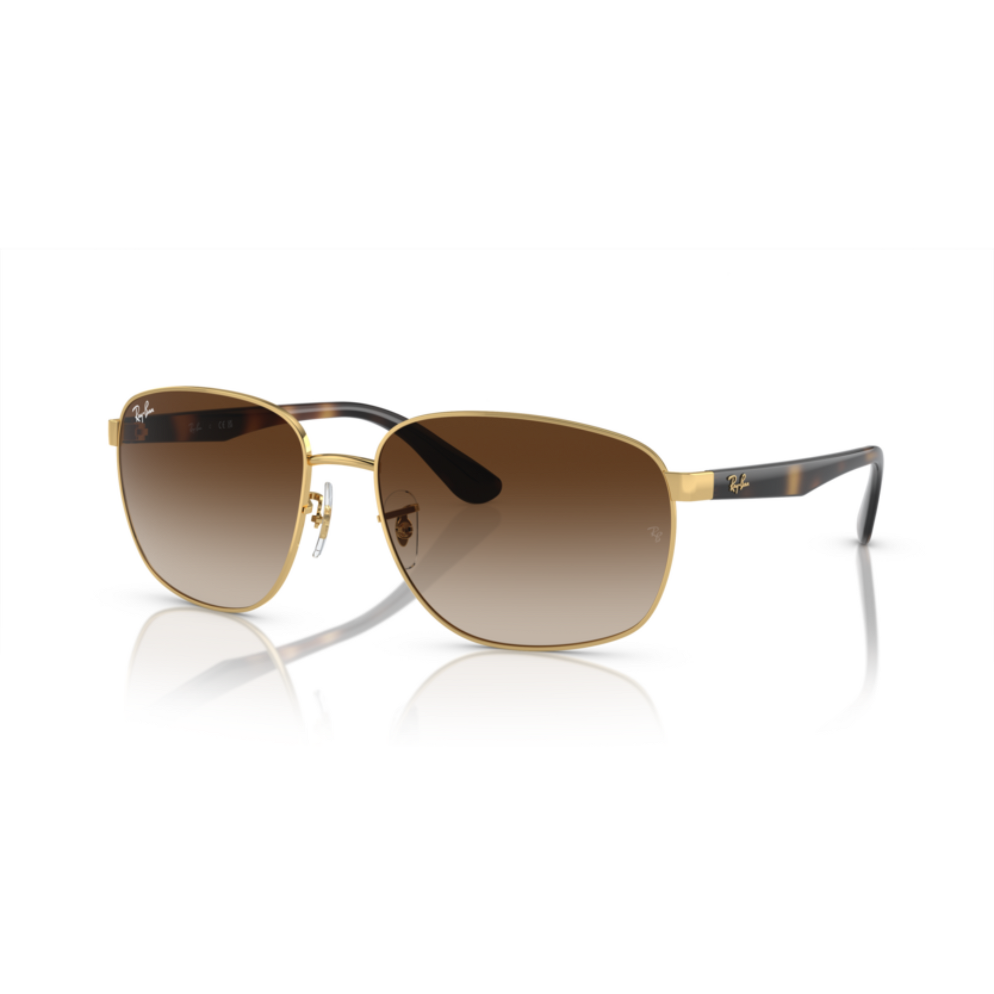 Ray-Ban RB3725I unisex rectangle metal full-rim sunglasses with premium craftsmanship and UV-protective lenses.