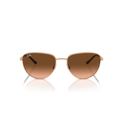 Ray-Ban RB3740I women's cat-eye metal sunglasses with full-rim frame and UV-protective lenses.