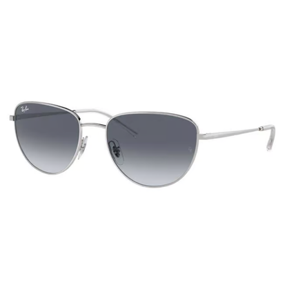 Ray-Ban RB3740I women's cat-eye metal sunglasses with full-rim frame and UV-protective lenses.