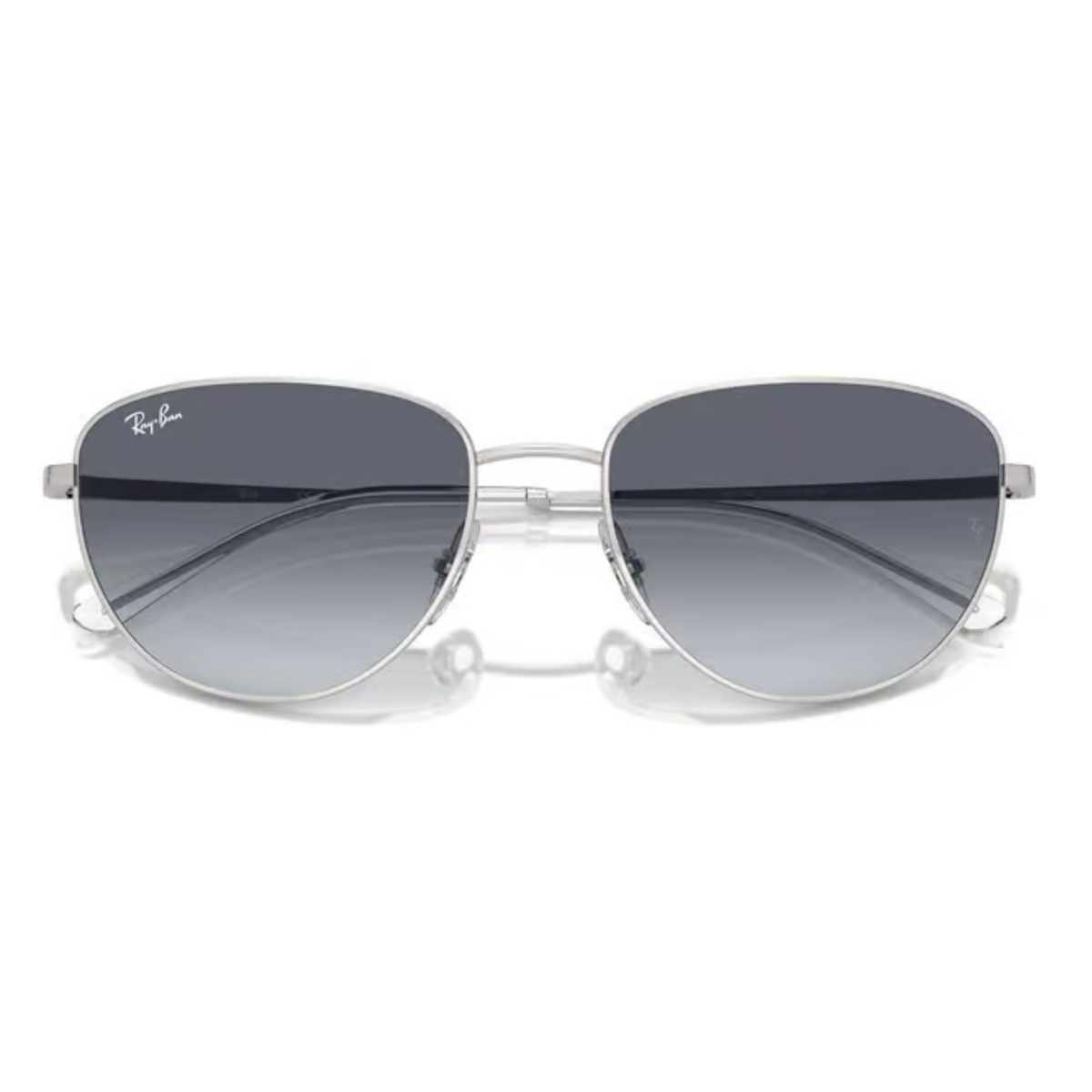 Ray-Ban RB3740I women's cat-eye metal sunglasses with full-rim frame and UV-protective lenses.