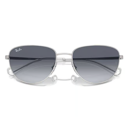 Ray-Ban RB3740I women's cat-eye metal sunglasses with full-rim frame and UV-protective lenses.