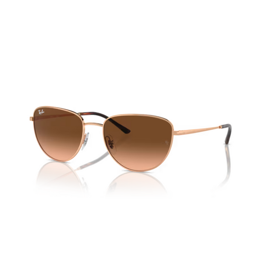 Ray-Ban RB3740I women's cat-eye metal sunglasses with full-rim frame and UV-protective lenses.