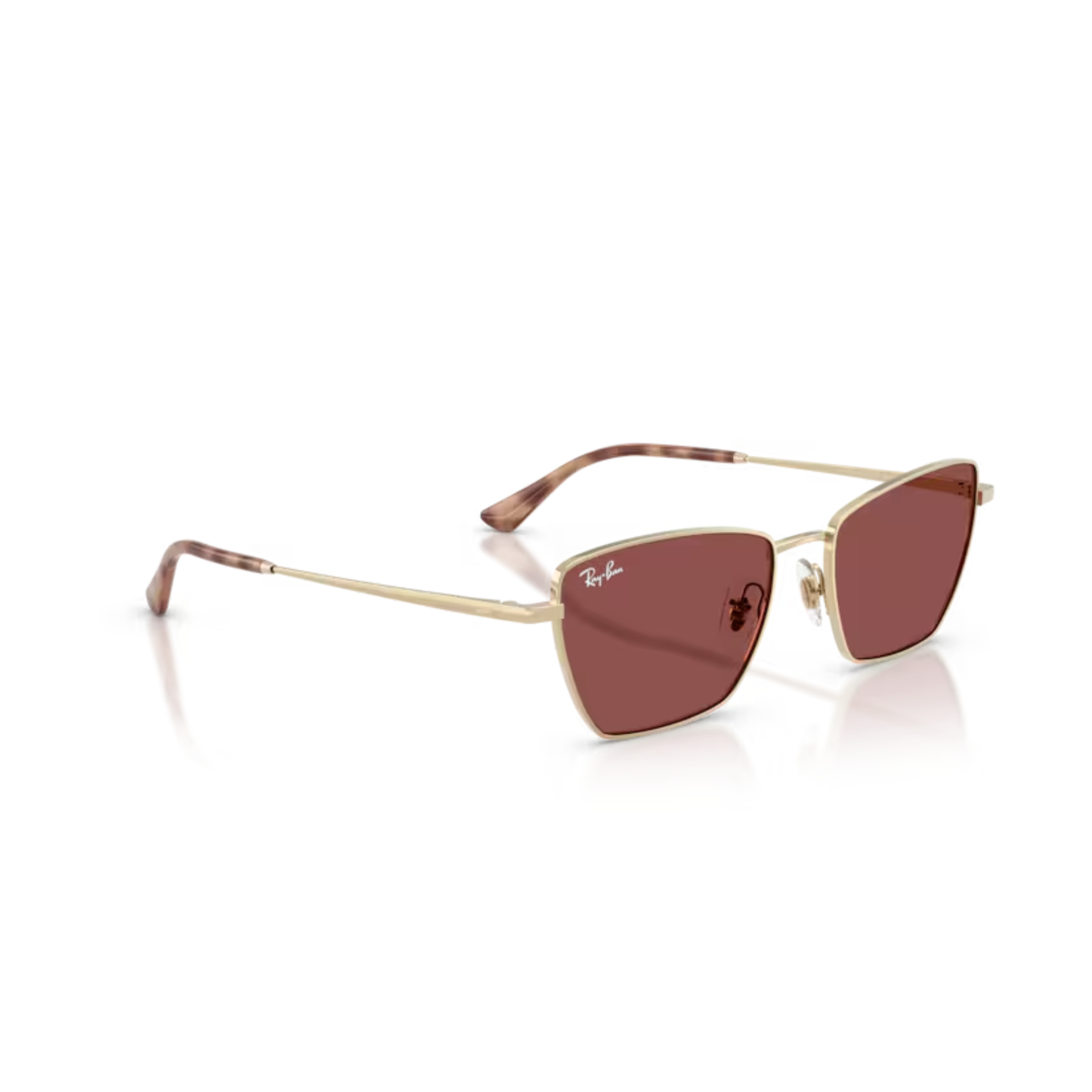 Ray-Ban RB3783 women's irregular metal full-rim sunglasses with contemporary designer styling.