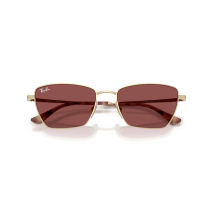Ray-Ban RB3783 women's irregular metal full-rim sunglasses with contemporary designer styling.