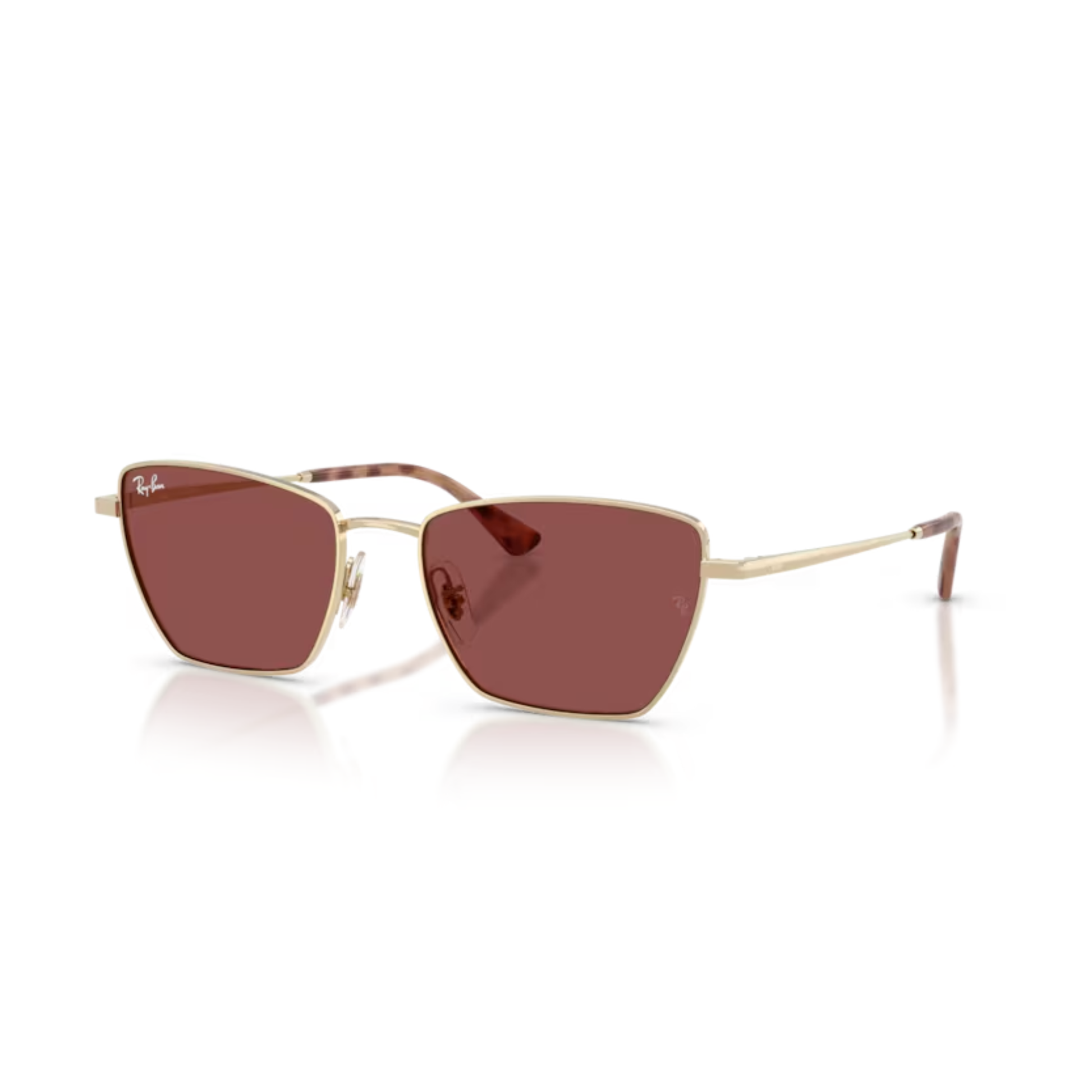 Ray-Ban RB3783 women's irregular metal full-rim sunglasses with contemporary designer styling.