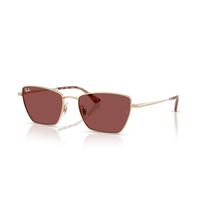 Ray-Ban RB3783 women's irregular metal full-rim sunglasses with contemporary designer styling.