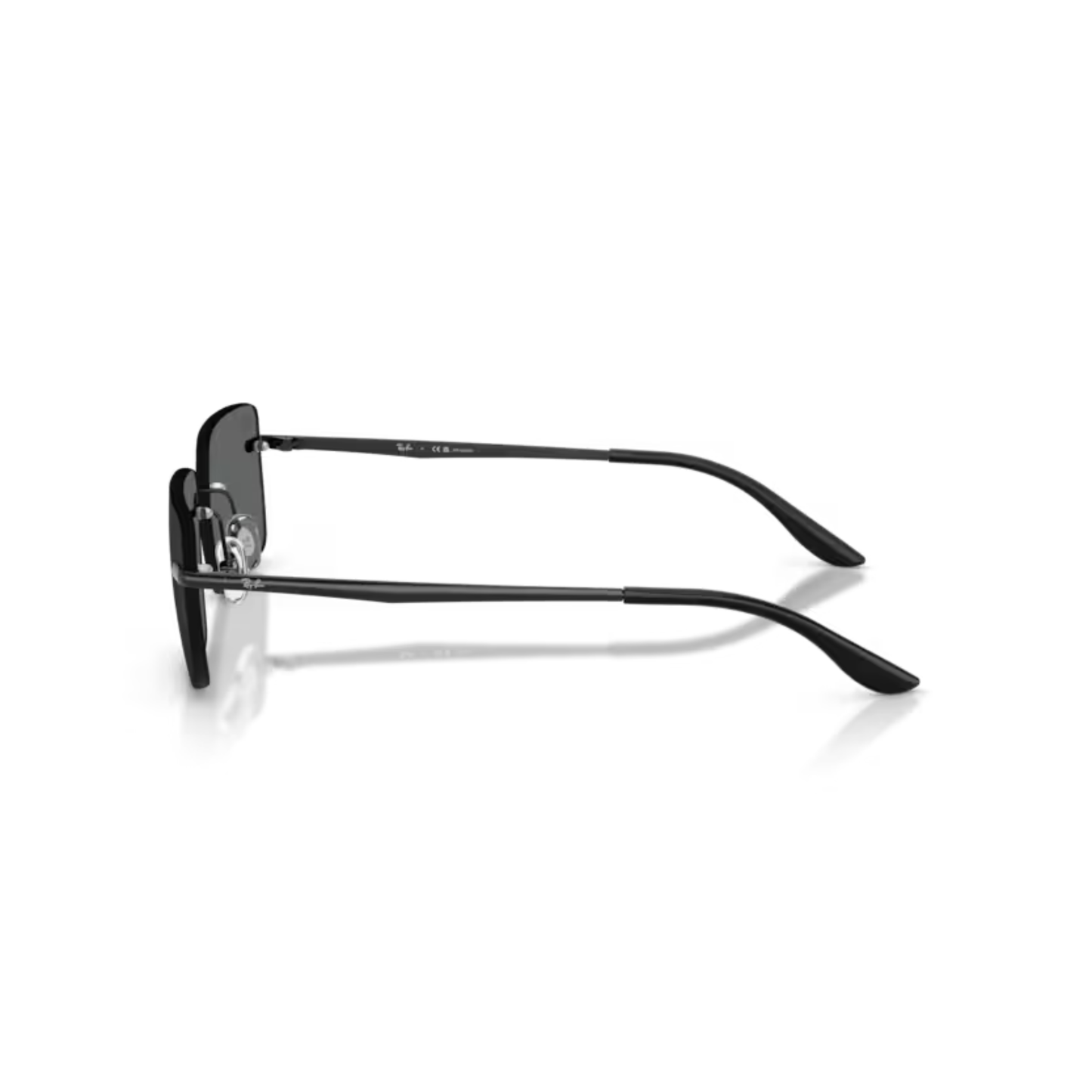 Ray-Ban RB3786I Rimless Rectangle Metal Sunglasses Side View