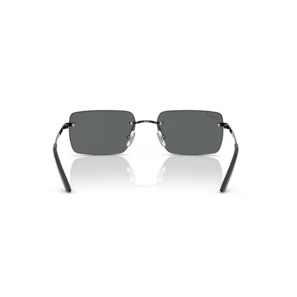 Ray-Ban RB3786I unisex rectangle metal sunglasses with premium UV protection lenses and luxury designer styling