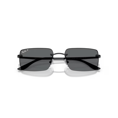 Ray-Ban RB3786I unisex rectangle metal sunglasses with premium UV protection lenses and luxury designer styling
