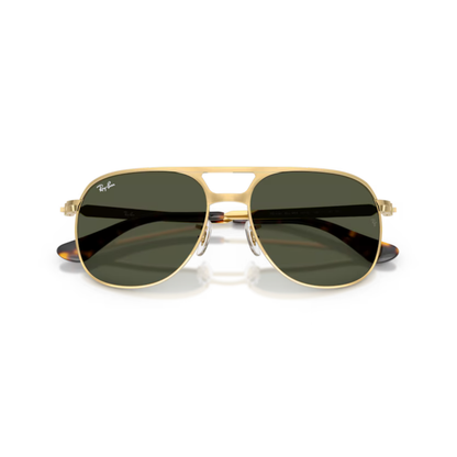 Ray-Ban RB3793 Bill Max unisex metal square sunglasses three-quarter view