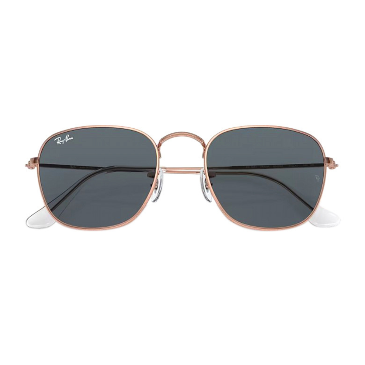 Ray-Ban RB3857 unisex square metal sunglasses with full-rim construction and signature Ray-Ban styling.