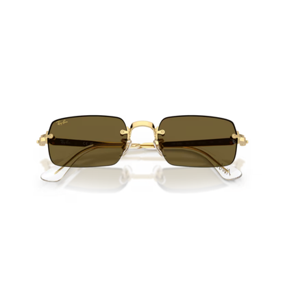 Ray-Ban RB3928 A$AP Rocky rimless unisex sunglasses with rectangle metal frame and luxury streetwear styling