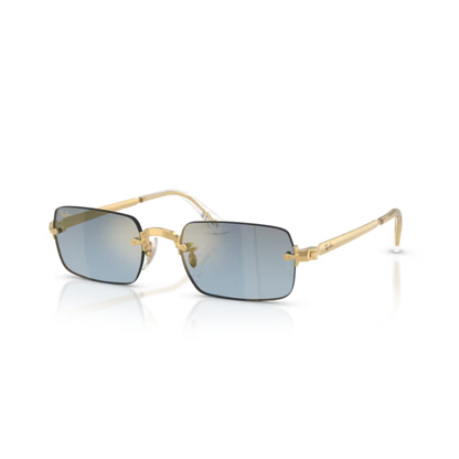 Ray-Ban RB3928 A$AP Rocky rimless unisex sunglasses with rectangle metal frame and luxury streetwear styling