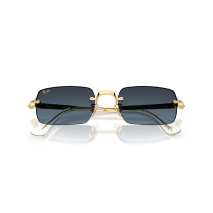 Ray-Ban RB3928 A$AP Rocky rimless unisex sunglasses with rectangle metal frame and luxury streetwear styling